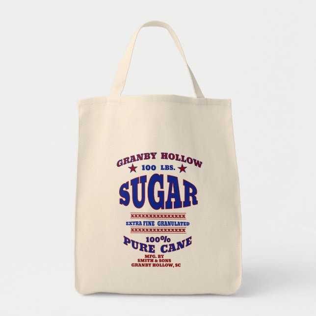 Bolsas y Totes de diseño de sacos de azúcar de cos (Frente)