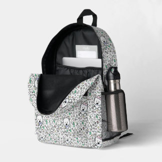 Bolsillo Westie Doodle Art KiniArt Mochila impresa