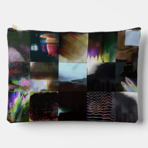 Bolsito Accesorio Grande 1FB1F9F4 Arte Mosaico Abstracto de Glitch Cyberpun