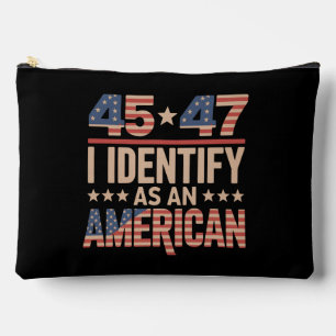 Bolsito Accesorio Grande 45 47 Me Identifico Como Un Trump Presidente Ameri