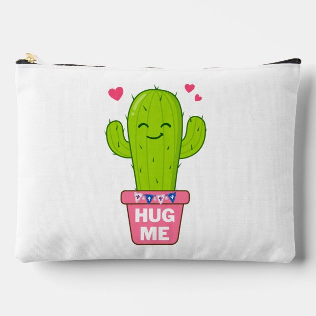Bolsito Accesorio Grande abrazarme, soy un buen cactus (Anverso)