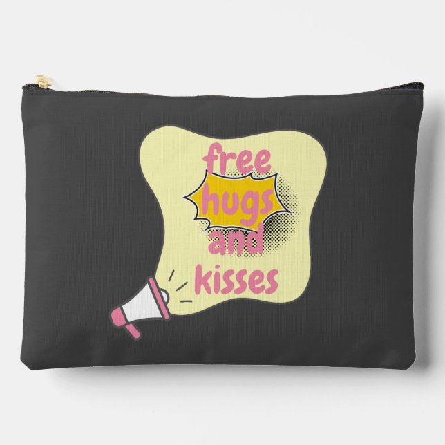 Bolsito Accesorio Grande abrazos y besos libres (Anverso)