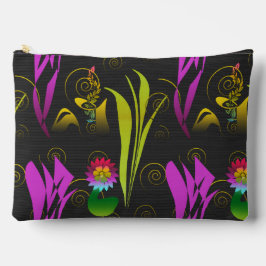 Bolsito Accesorio Grande Abstract Floral with Spirals 1