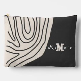 Bolsito Accesorio Grande Abstract minimal art retro vintage  Monogram 