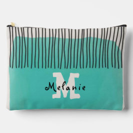 Bolsito Accesorio Grande Abstract minimal style sketched trendy Monogram 