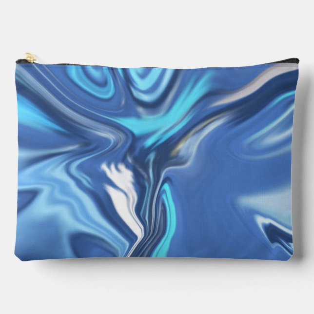 Bolsito Accesorio Grande Abstract Symphony in Blue 2 (Anverso)