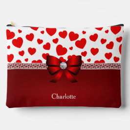 Bolsito Accesorio Grande Accesorio de Cinta de Corazón Rojo Girly y Persona