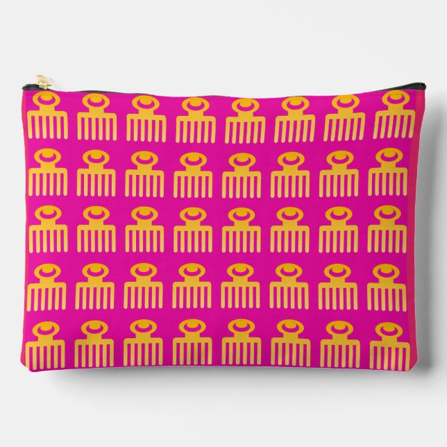 Bolsito Accesorio Grande Adinkra africana (Anverso)