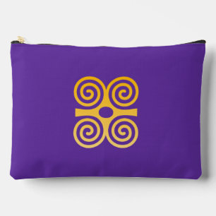 Bolsito Accesorio Grande Adinkra africana (fuerza y humildad)