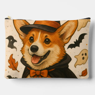Bolsito Accesorio Grande Adorable Corgi Juguetón de Otoño Diversión Hallowe