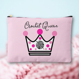 Bolsito Accesorio Grande Adorable Crochet Queen Gift