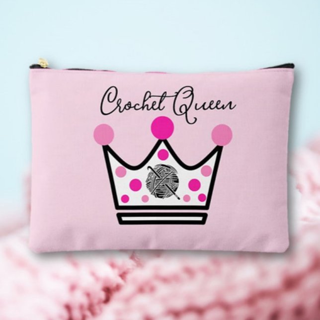 Bolsito Accesorio Grande Adorable Crochet Queen Gift (Subido por el creador)