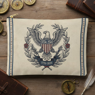 Bolsito Accesorio Grande Águila Patriótica USA 250 Motivo del Patrimonio Cr