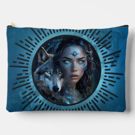 Bolsito Accesorio Grande Alianza celestial el lobo y la bella mujer