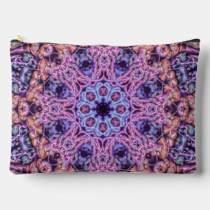 Bolsito Accesorio Grande Alien Purple Psychedelic Kaleidoscopic Mandala
