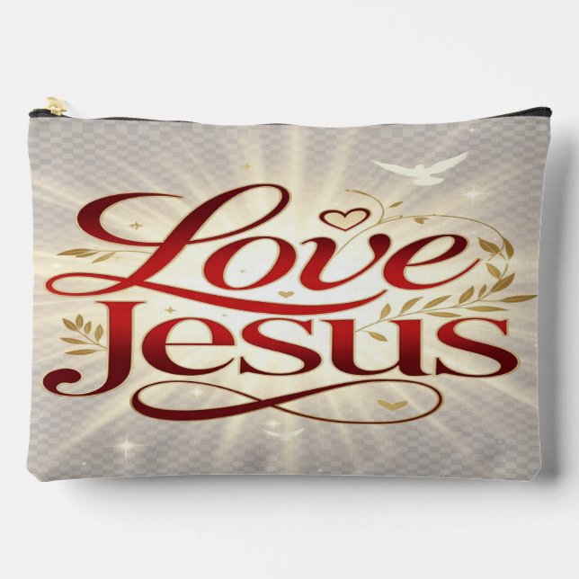 Bolsito Accesorio Grande Ama a Jesús (Anverso)