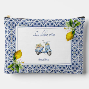 Bolsito Accesorio Grande Amalfi Coast Lemon Tiles Italia Personalizado