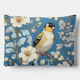 Bolsito Accesorio Grande American Goldfinch William Morris Inspired