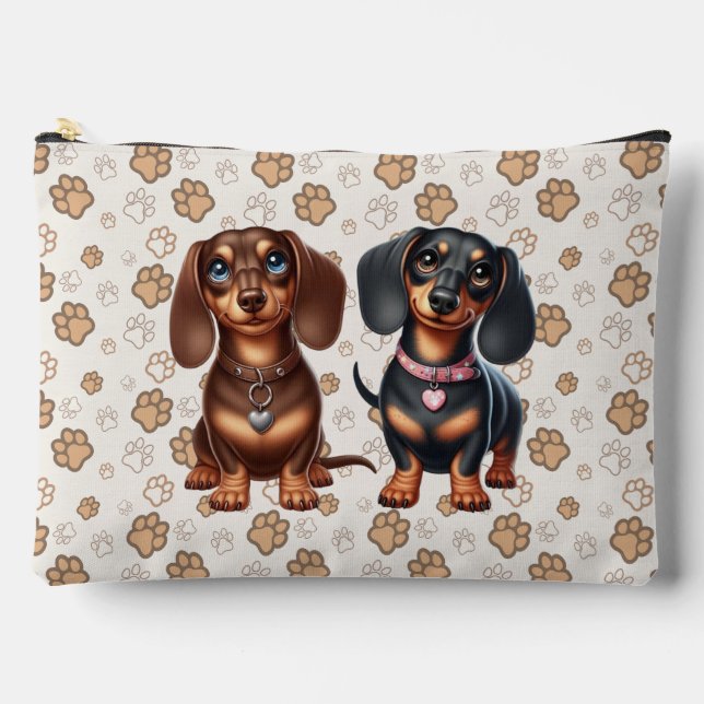 Bolsito Accesorio Grande Amigos de Cute Dachshund (Anverso)