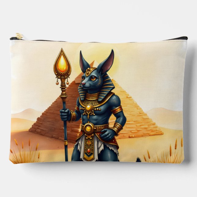 Bolsito Accesorio Grande Anubis personalizado - Dios egipcio de la vida des (Anverso)