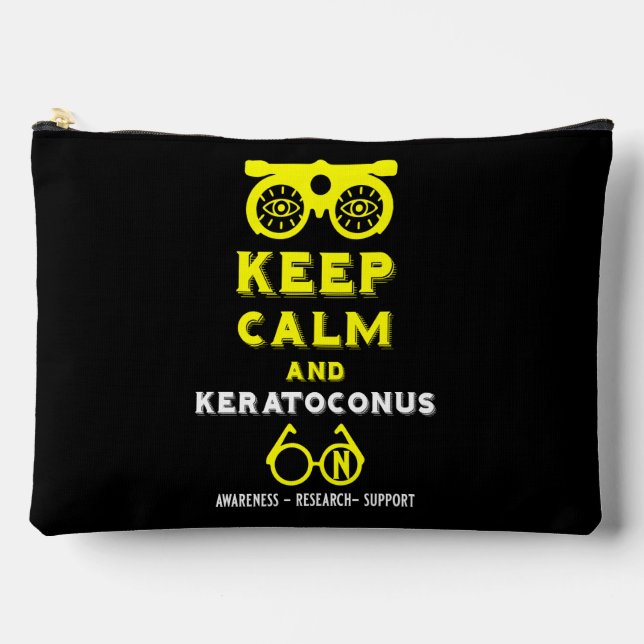 Bolsito Accesorio Grande Apoyo Y Conciencia De Keratoconos (Anverso)