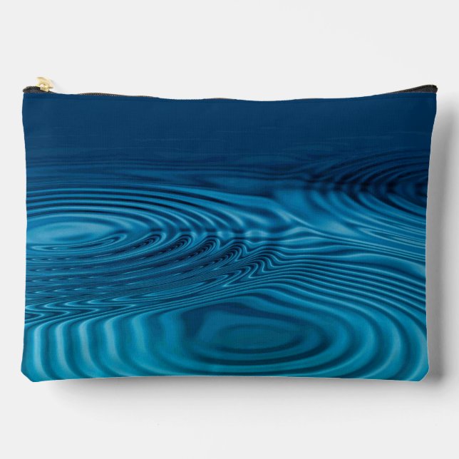 Bolsito Accesorio Grande Aqua Blue Ripples (Anverso)