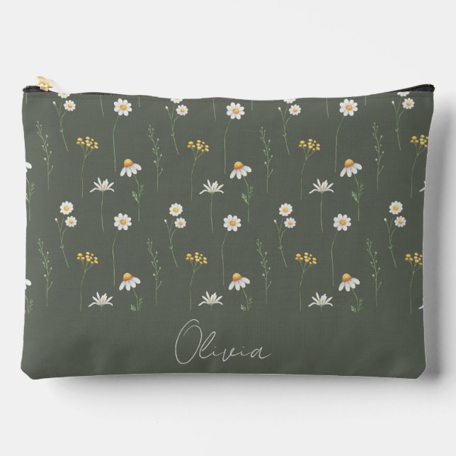 Bolsito Accesorio Grande Arcoiris floral de Boho (Anverso)