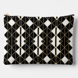 Bolsito Accesorio Grande Art Deco Black and Gold Geometric luxury