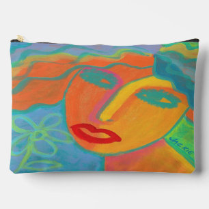 Bolsito Accesorio Grande Arte abstracto colorido