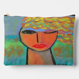 Bolsito Accesorio Grande Arte abstracto colorido