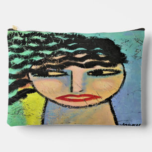 Bolsito Accesorio Grande Arte abstracto original