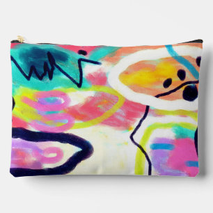 Bolsito Accesorio Grande Arte abstracto original