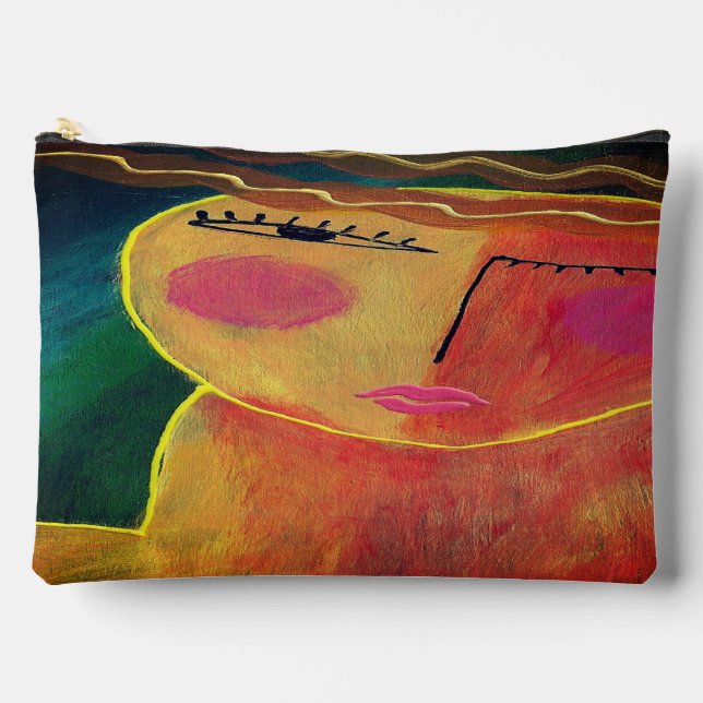 Bolsito Accesorio Grande Arte abstracto original (Anverso)