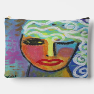 Bolsito Accesorio Grande Arte abstracto original