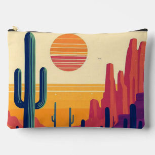 Bolsito Accesorio Grande Arte colorido del desierto del sudoeste