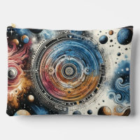 Arte cósmico estilo Batik futurista - Diseño espac
