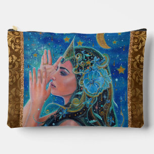 Bolsito Accesorio Grande Arte de océano de sirena por Renee Lavoie Tote