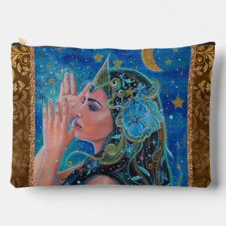 Bolsito Accesorio Grande Arte de océano de sirena por Renee Lavoie Tote
