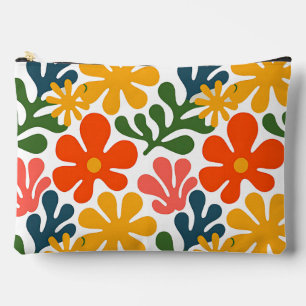Bolsito Accesorio Grande Arte Floral Abstracto Colorido Matisse Retro