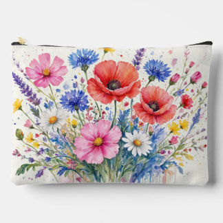 Bolsito Accesorio Grande Arte floral de ramo de pradera de flores silvestre