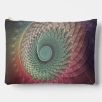 Arte fractal moderno colorido abstracto de caracol