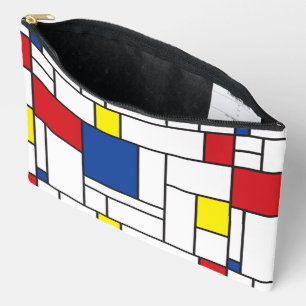 Bolsito Accesorio Grande Arte Moderno De Stijl Geométrico Minimalista Mondr