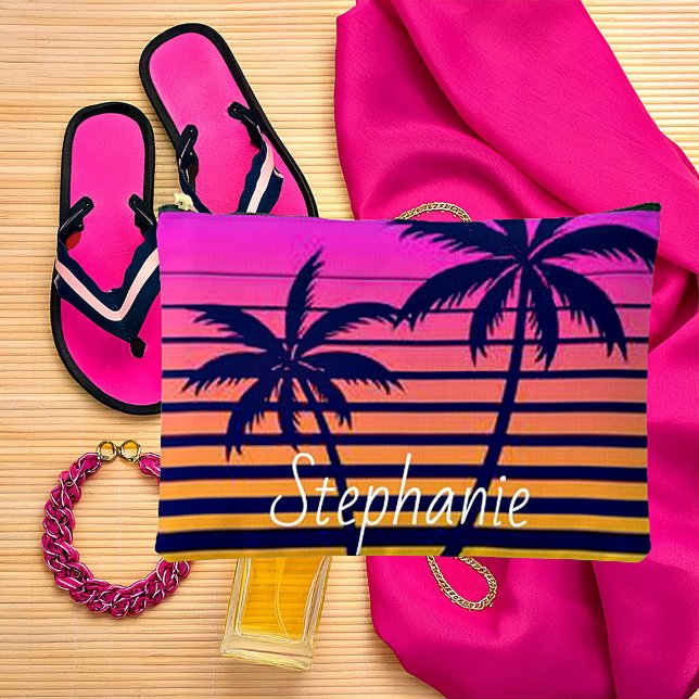 Bolsito Accesorio Grande Atardecer retro Personalizado (Subido por el creador)