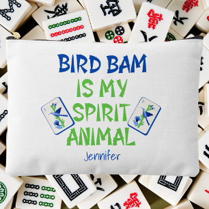 Bolsito Accesorio Grande Ave Bam es mi espíritu Animal Mahjong Bird Tiles