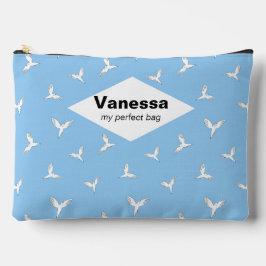 Bolsito Accesorio Grande Aves blancas.