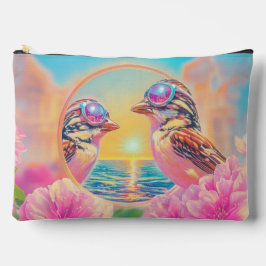 Bolsito Accesorio Grande Aves Guay con gafas de sol al atardecer
