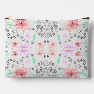 Bolsito Accesorio Grande Azteca floral de color pastel