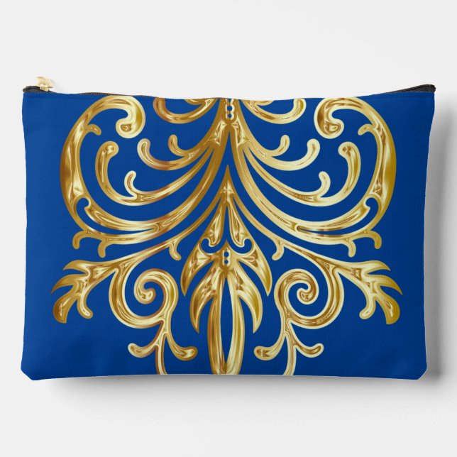 Bolsito Accesorio Grande Azul oscuro, Navidades Regalos Autoridad® Grande (Anverso)