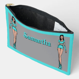 Bolsito Accesorio Grande Bailarina Majorette Personalizada Aqua #2