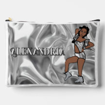 Bailarina Majorette Personalizada Líquido Plateado